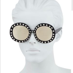 Alice + Olivia Bel Air Round Sunglasses